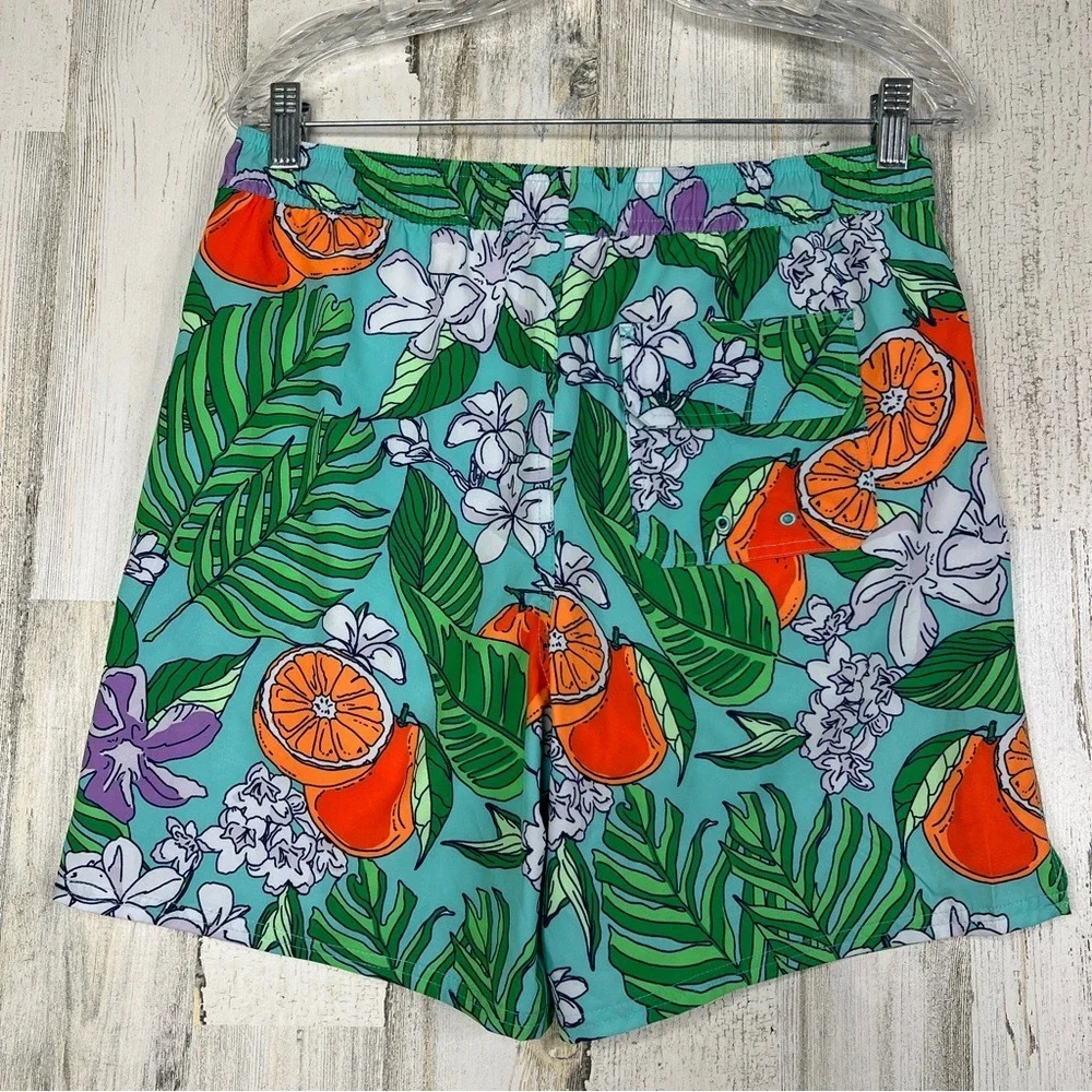 NEW! Vineyard Vines Men Short Pants XL Swimwear Trunk Tropical Island Resortwear